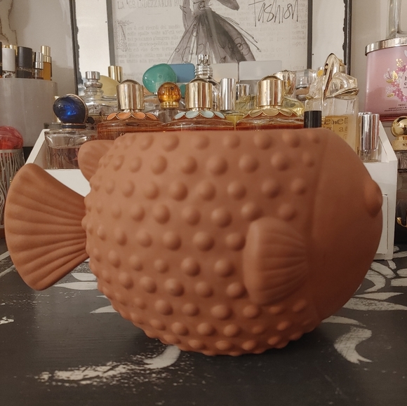 BATH & BODY WORKS 3 WICK BLOW FISH CANDLE HOLDER / BRAND NEW - Picture 4 of 5